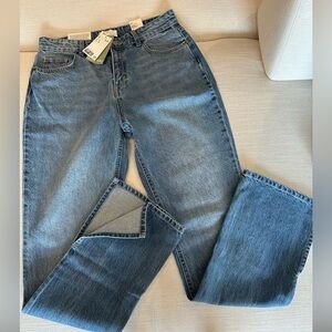 NWT H&M 90s straight regular waist jeans
